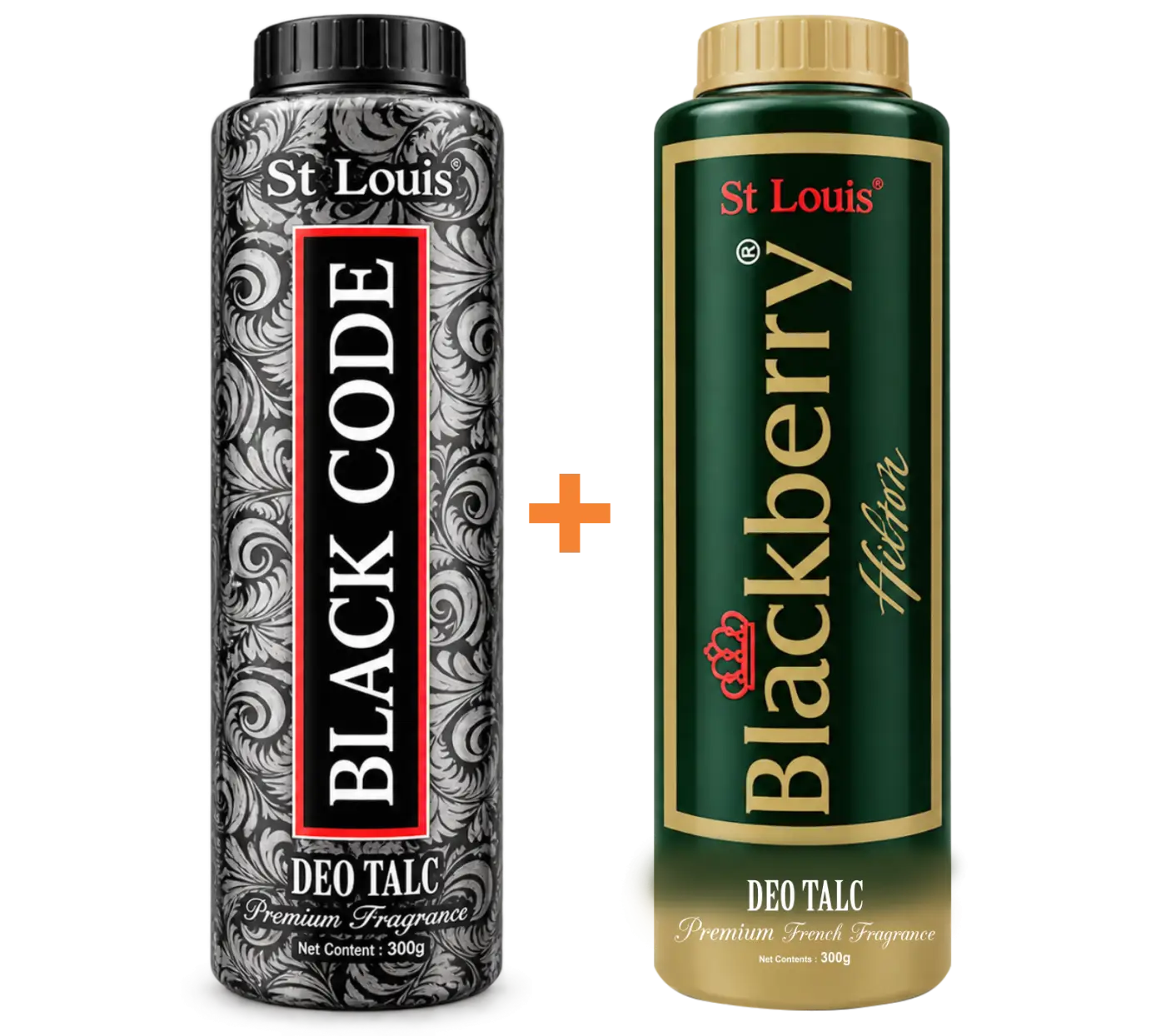 300GM BLACKBERRY HILTON & BLACKCODE COMBO TALC