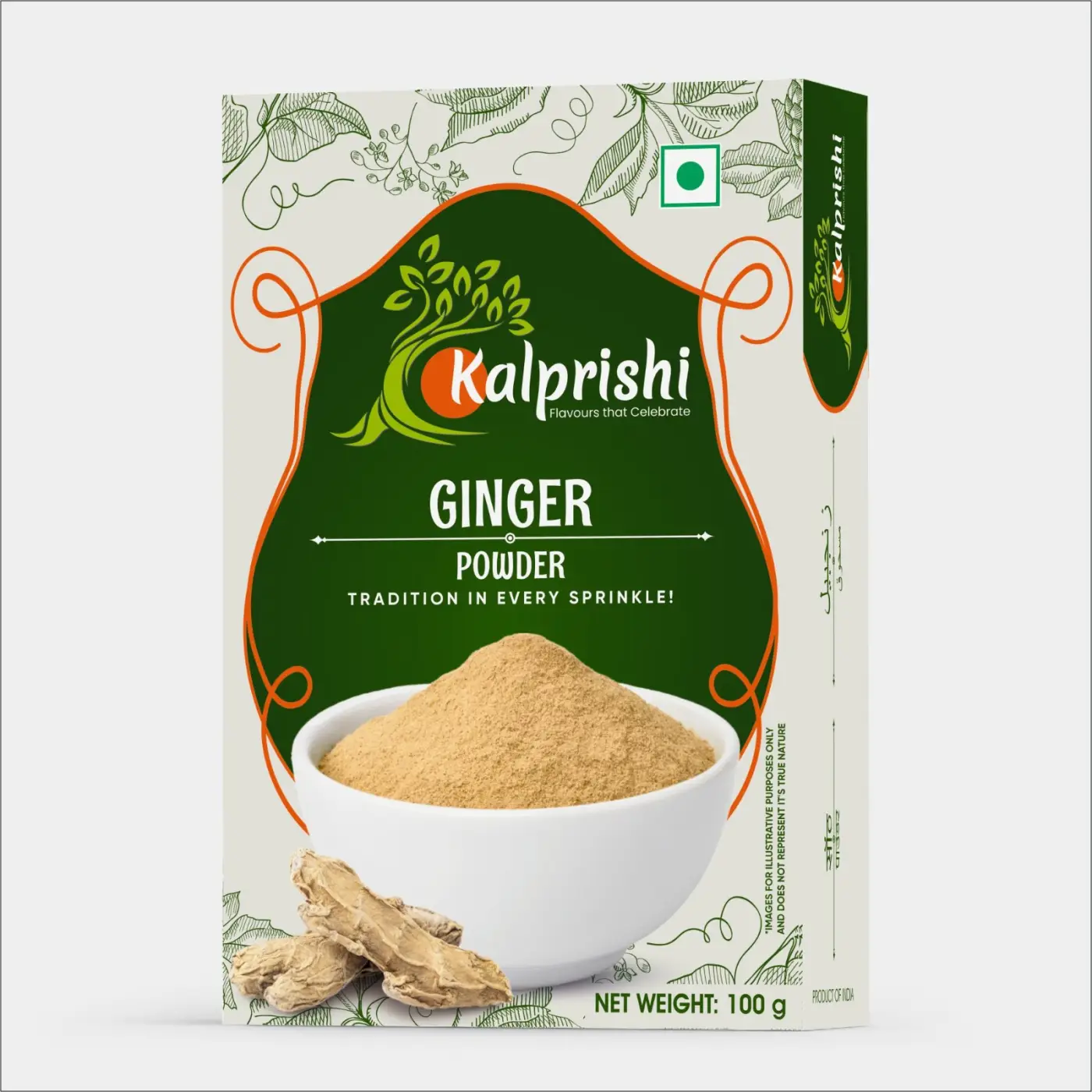 Kalprishi Ginger Powder (Sonth Powder) 100 g | Dry Ginger Powder (Sonth) for Chai, Kadha & Cooking