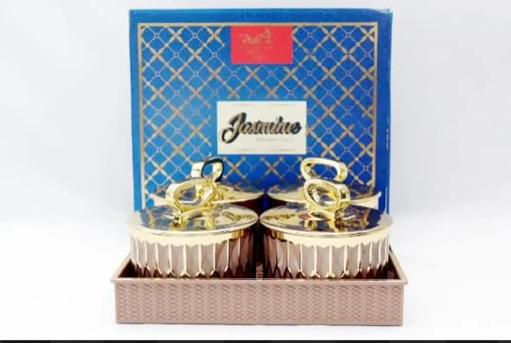 richcraft international flower candy jar and tray