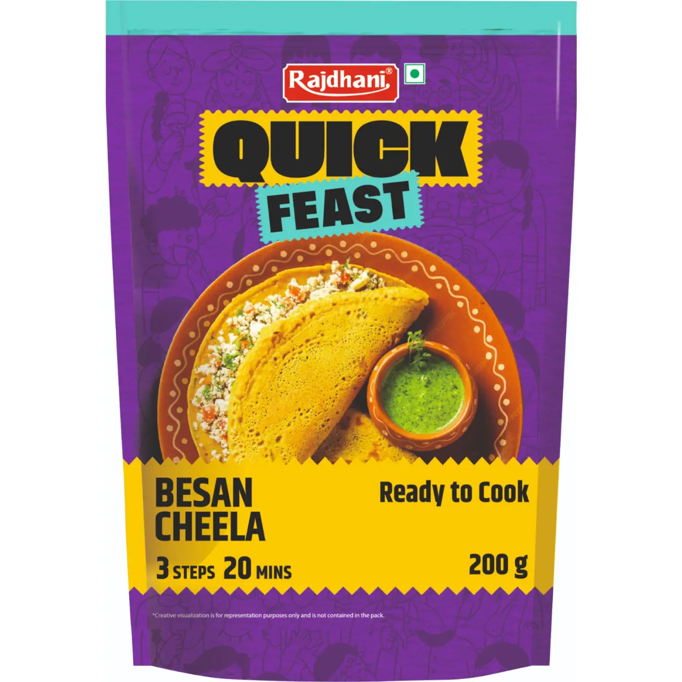 Rajdhani Besan Cheela 200gn